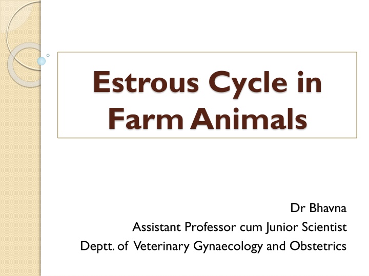 estrous cycle in farm animals n.w