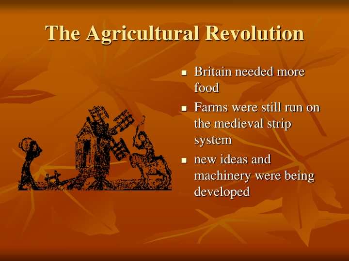 the agricultural revolution n.w