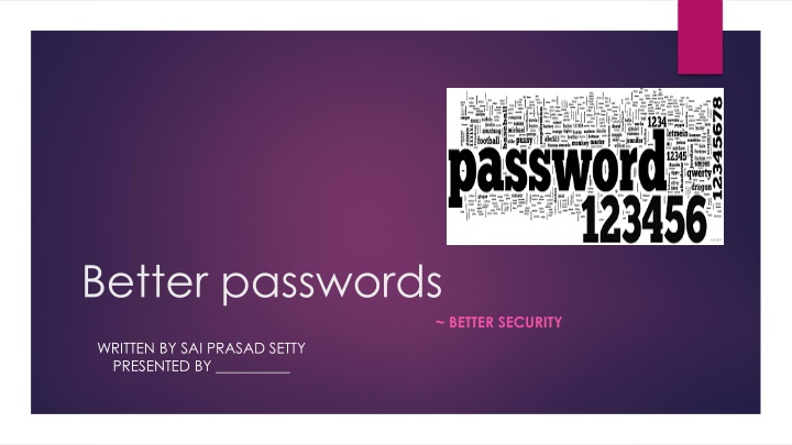 better passwords n.w