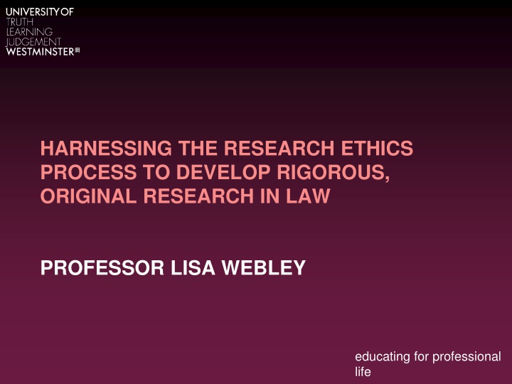 harnessing the research ethics process to develop n.w