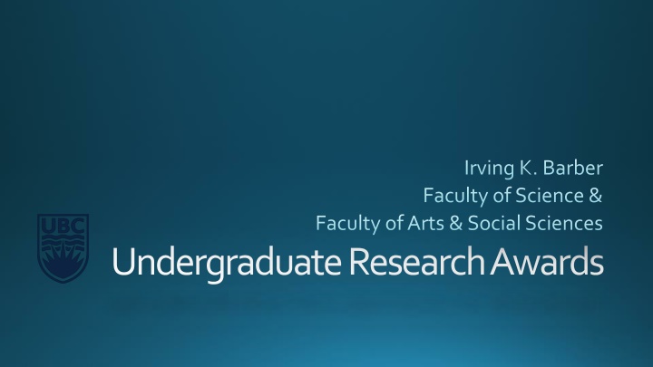 irving k barber faculty of science n.w