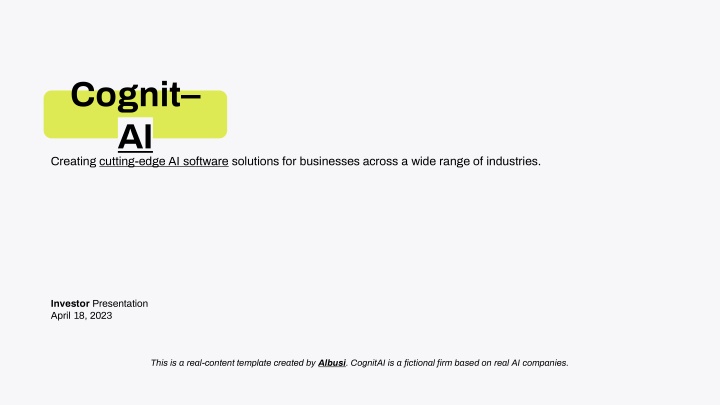 cognit ai creating cutting edge ai software n.w