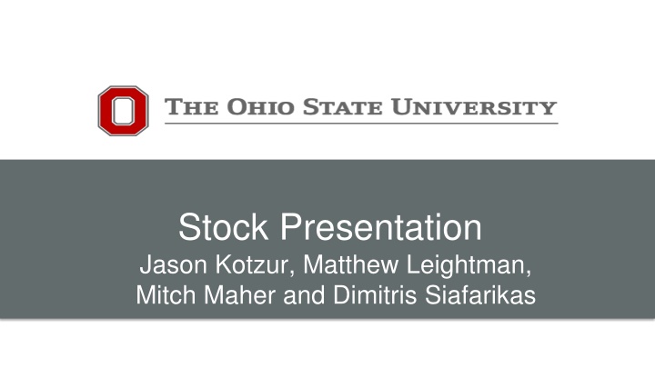 stock presentation jason kotzur matthew leightman n.w