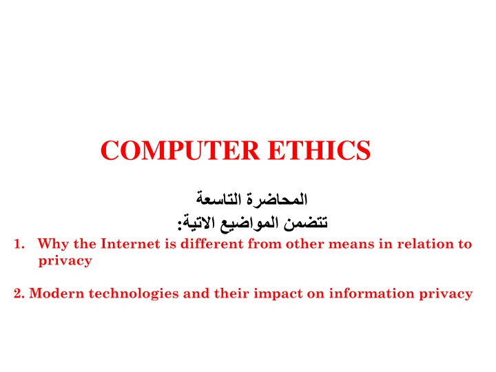 computer ethics n.w
