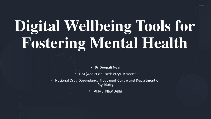 digital wellbeing tools for fostering mental n.w