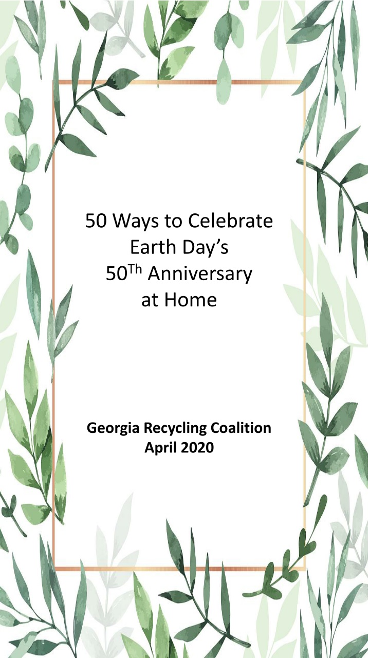 50 ways to celebrate earth n.w