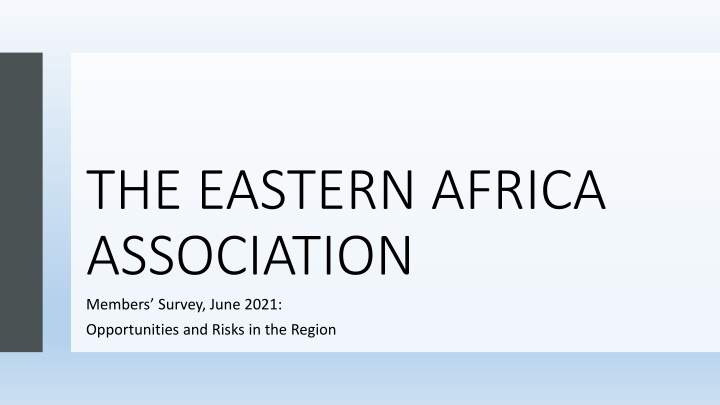 the eastern africa association members survey n.w