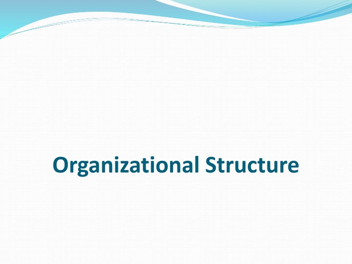 organizational structure n.w