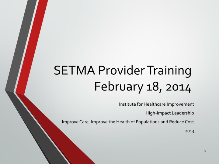 setma provider training february 18 2014 n.w