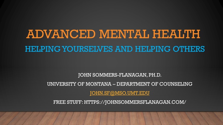 advanced mental health helping yourselves n.w