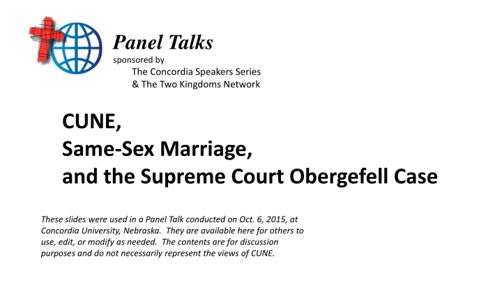 panel talks sponsored by the concordia speakers n.w