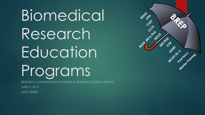 biomedical research education programs research n.w