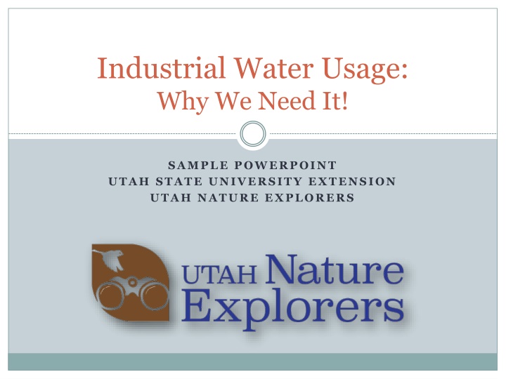 industrial water usage why we need it n.w