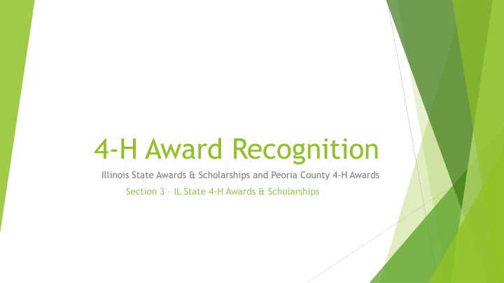 4 h award recognition illinois state awards n.w