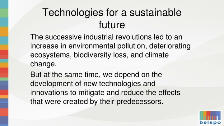 technologies for a sustainable future n.w