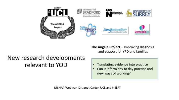 the angela project improving diagnosis n.w