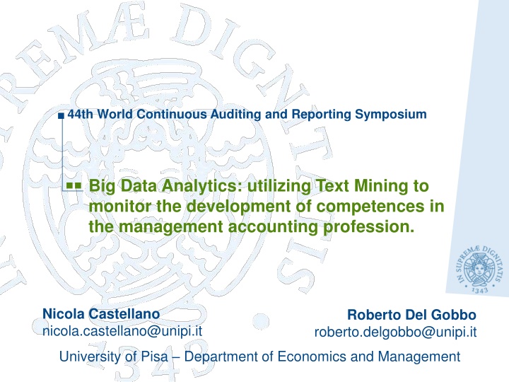 44th world continuous auditing and reporting n.w