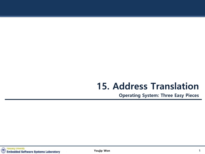 15 address translation operating system three n.w