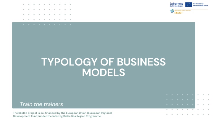 typology of business models n.w