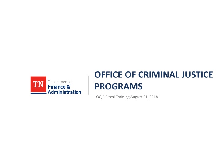 office of criminal justice programs n.w