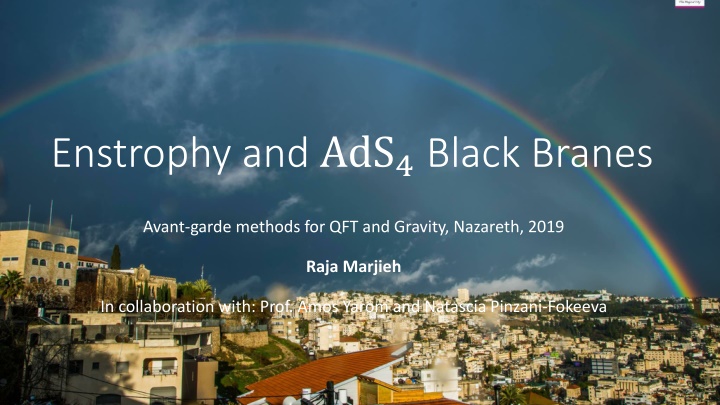 enstrophy and ads 4 black branes n.w