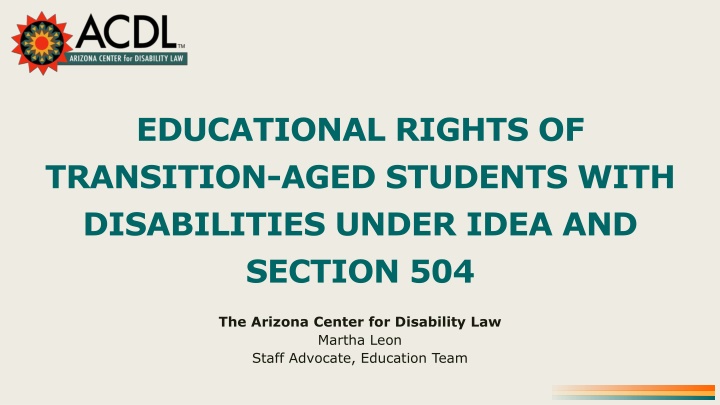 educational rights of transition aged students n.w