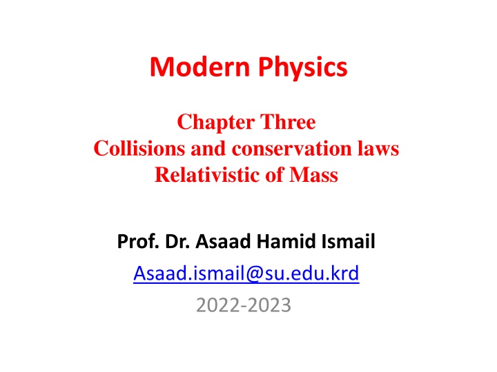 Collisions and Conservation Laws in Relativistic Mass
