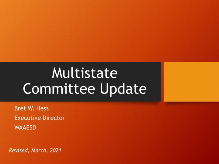 multistate committee update n.w