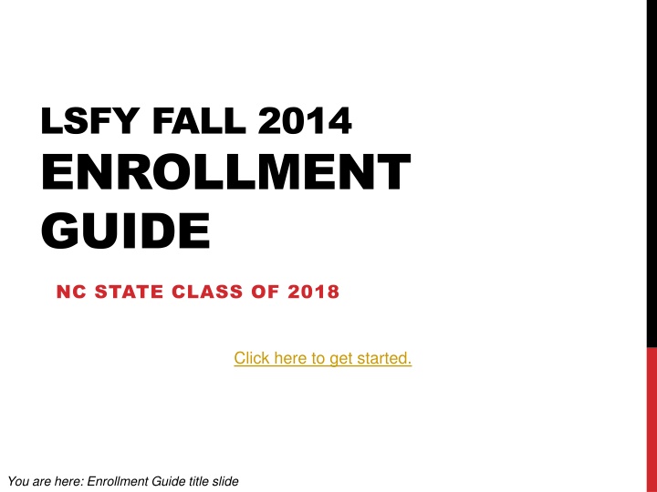 lsfy fall 2014 enrollment guide n.w