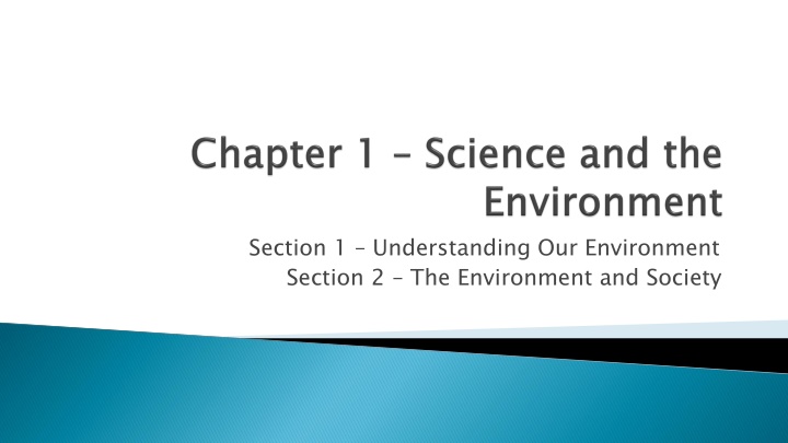 section 1 understanding our environment section n.w