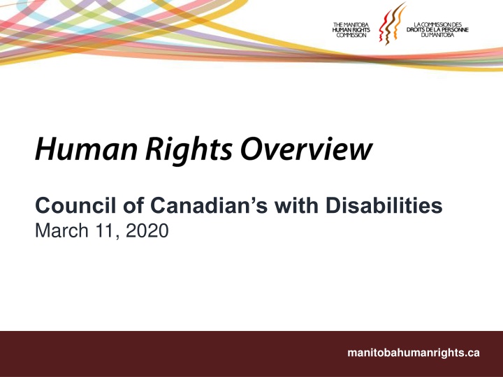 council of canadian s with disabilities march n.w