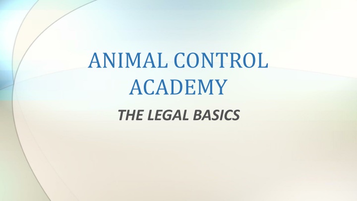 animal control academy n.w