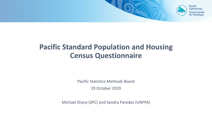 pacific standard population and housing census n.w