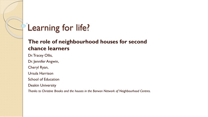 learning for life n.w