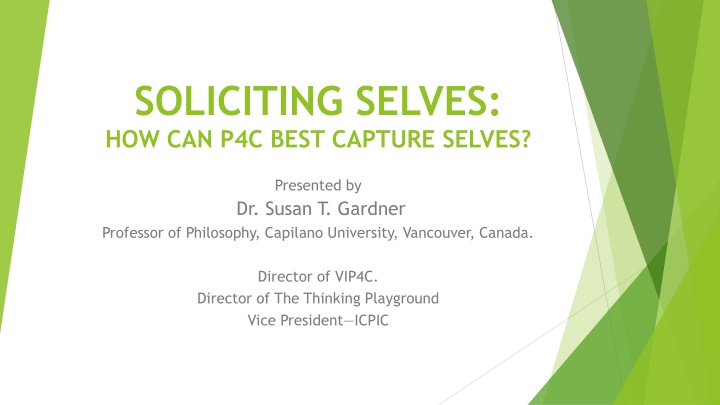 soliciting selves how can p4c best capture selves n.w