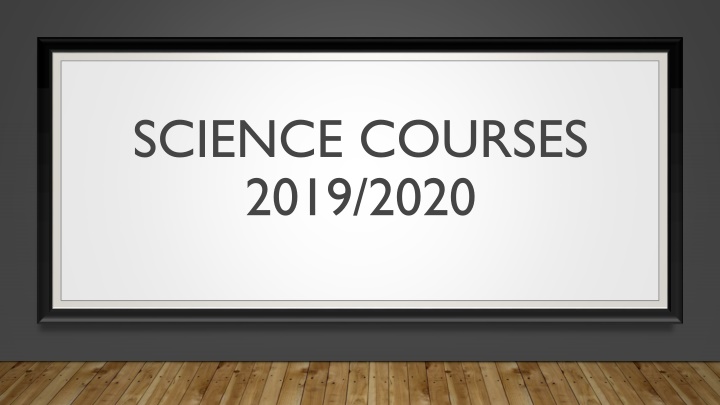science courses 2019 2020 n.w