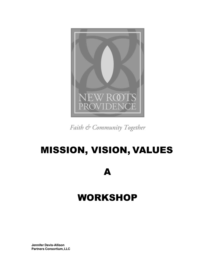 mission vision values n.w