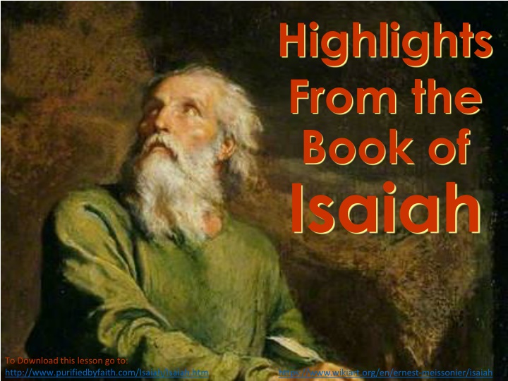 highlights from the book of isaiah n.w