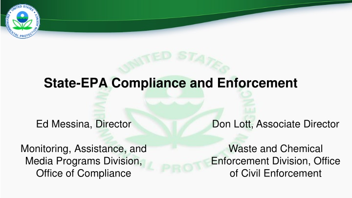 state epa compliance and enforcement n.w