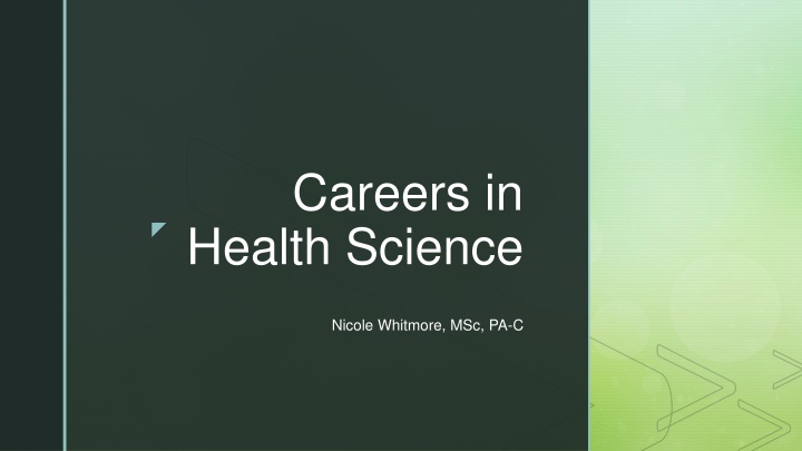 careers in health science n.w