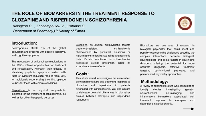 the role of biomarkers in the treatment response n.w
