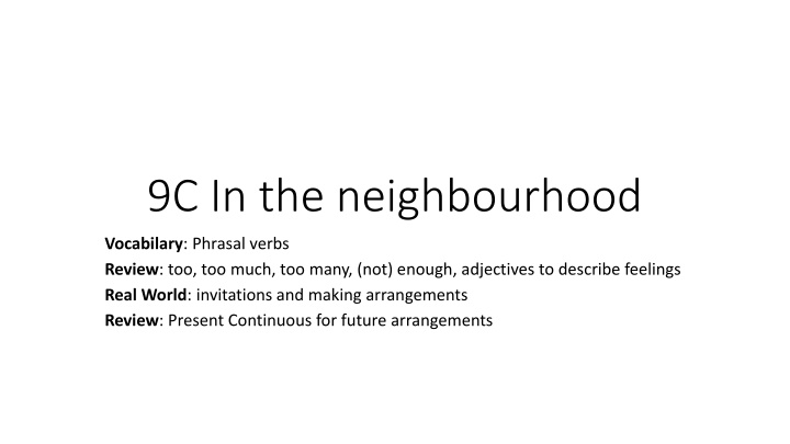 9c in the neighbourhood n.w
