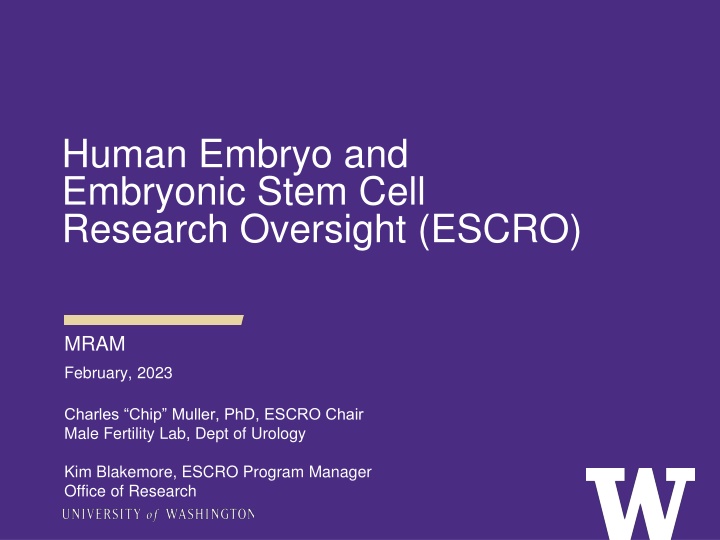 human embryo and embryonic stem cell research n.w
