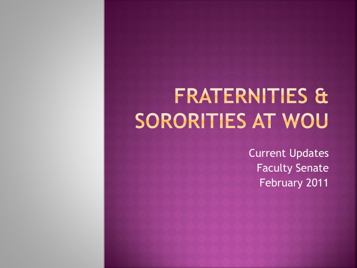 fraternities sororities at wou n.w