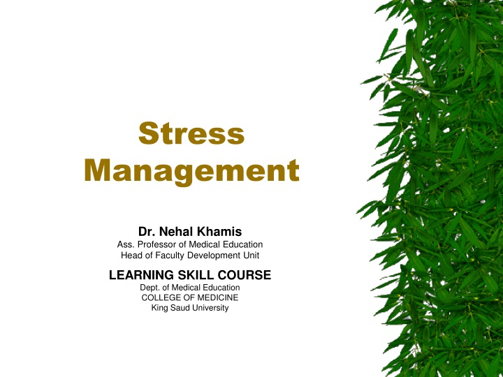 stress management n.w