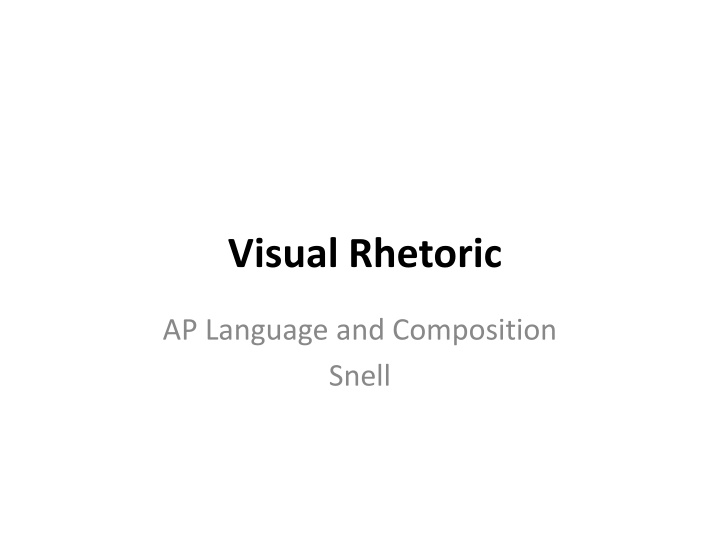 visual rhetoric n.w