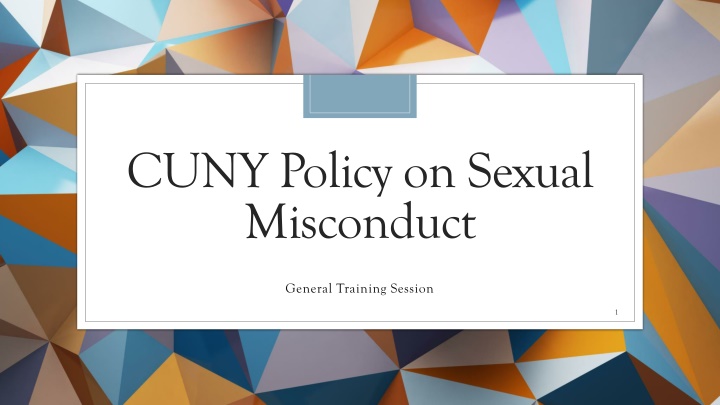 cuny policy on sexual misconduct n.w