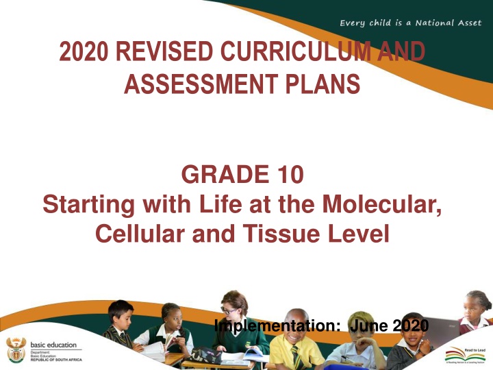 2020 revised curriculum and assessment plans n.w