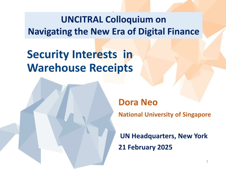 Navigating the New Era of Digital Finance Security Interests