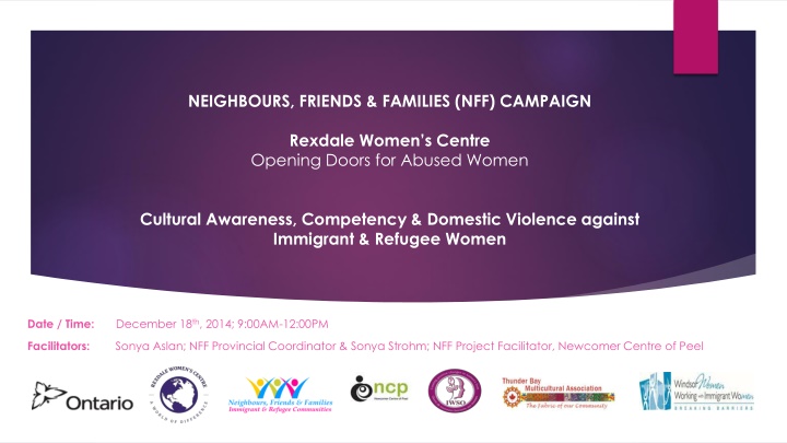 neighbours friends families nff campaign n.w